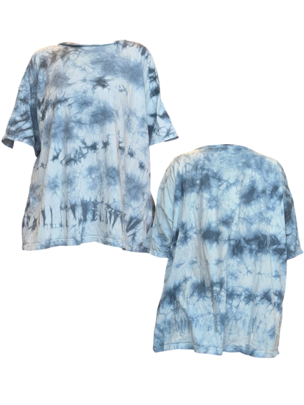 ASOS DESIGN Blue Tie Dye Oversized Shirt